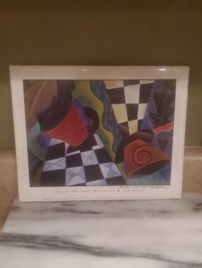 Emilia Van Nest Markovich 'The Mirror' Signed Art Print - Multicolor